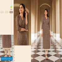 VINAY TUMBAA SUMMER COTTON DESIGNER KURTI WITH PANT COLLECTION