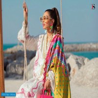 DEEPSY FARAH TALIB AZIZ LAWN 22 COTTON PAKISTANI SUITS