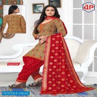 Apsara Print With Border Dress Material