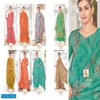 Alok Aashna Wholesale Pure Gerogette With Work Salwar Suits