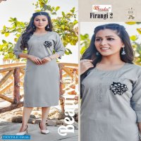 Smylee Firangi Vol-2 Wholesale Reyon With Diamond Work Kurtis