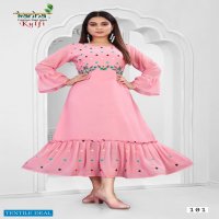 Kanha Kulfi Wholesale Fancy Designer Long Kurtis