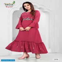 Kanha Kulfi Wholesale Fancy Designer Long Kurtis