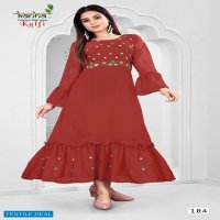 Kanha Kulfi Wholesale Fancy Designer Long Kurtis