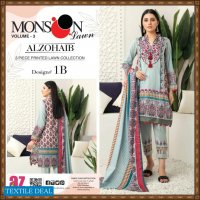 Al Zohaib Monsoon Lawn Vol-3 Wholesale Pakistani Original Suits