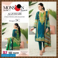 Al Zohaib Monsoon Lawn Vol-3 Wholesale Pakistani Original Suits