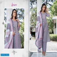 PSYNA COTTON CANDY PRINTED KURTI WITH BOTTOM & DUPATTA