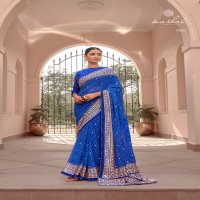 KASHVI CREATION JHOOMAR GEORGETTE INNOVATIVE LEHARIYA PRINT SAREE CATALOG