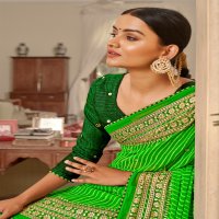 KASHVI CREATION JHOOMAR GEORGETTE INNOVATIVE LEHARIYA PRINT SAREE CATALOG