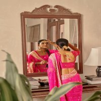 KASHVI CREATION JHOOMAR GEORGETTE INNOVATIVE LEHARIYA PRINT SAREE CATALOG