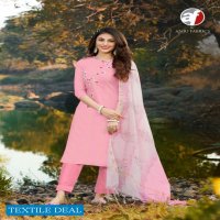 Anju Cotton Crush Wholesale Kurti With Pant And Dupatta