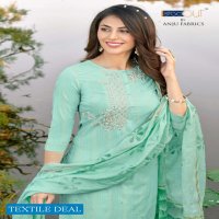 Anju Cotton Crush Wholesale Kurti With Pant And Dupatta