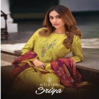 Ehrum Sriya Wholesale Pure Cotton Printed With Work Salwar Suits