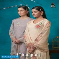 Sahiba Manjari Wholesale Pure Italian Cotton Schiffli Work And Hand Work Suits