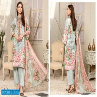 Aone Marjan Embroidered Lawn With Chiffon Dupatta Pakistani Suits