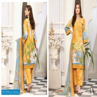 Aone Marjan Embroidered Lawn With Chiffon Dupatta Pakistani Suits