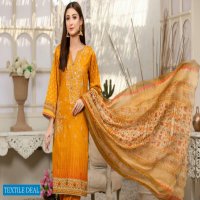 Aone Marjan Embroidered Lawn With Chiffon Dupatta Pakistani Suits
