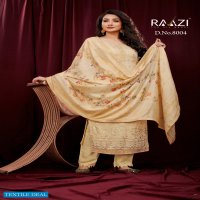 Rama Raazi Misri Wholesale Pure Musleen With Work Straight Salwar Suits