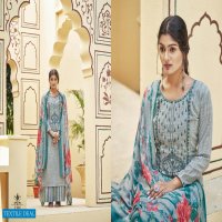 Dhriti Hinaz Wholesale Pure Cotton Embroidery Work Dress Material