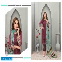 Tawakkal Roshanay Digital Printed Embroidered Lawn Schiffli Chiffon Dupatta