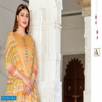 Alok Golden Beauty Wholesale Pure Zam Cotton Print With Work Dress Material