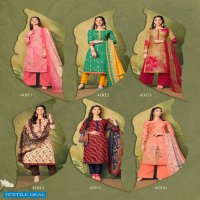 Suryajyoti Meenaz Vol-4 Wholesale Pure Cotton Lawn Dress Material