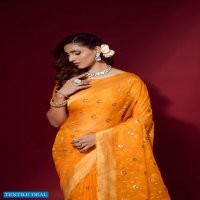 RAJPATH AMULY ORGANZA SILK FANCY SAREES COLLECTION