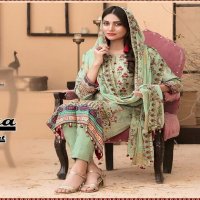 Al Karam Kesariya Vol-4 Wholesale Lawn Cotton Dress Material
