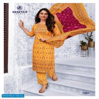 Deeptex Miss Indian Vol-72 Wholesale Pure Cotton Printed Dress Material