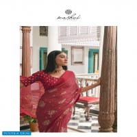 Kashvi Dori Wholesale Satin Patta Lehariya Print With Swaroski Pallu And Foil Blouse Sarees