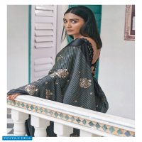 Kashvi Dori Wholesale Satin Patta Lehariya Print With Swaroski Pallu And Foil Blouse Sarees