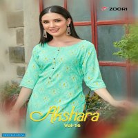 ZOORI AKSHARA VOL 16 RAYON READYMADE KURTI