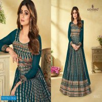 SAARANG BY AASHIRWAD GEORGETTE READYMADE LONG WEDDING SUITS