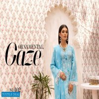 Khoobsurat Nazakat Embroidered Slub Lawn Pakistani Collection