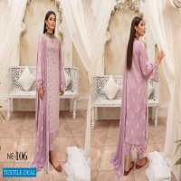 Khoobsurat Nazakat Embroidered Slub Lawn Pakistani Collection