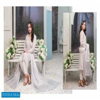 LAMIS SCHIFLLI EMBROIDERD DIGITAL PRINTED LAWN COLLECTION by TAWAKKAL FABRICS