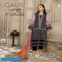 Charizma Qaus C Prints Printed Lawn Suits With Printed Dupattas