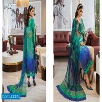 Nureh Signature Prints Unstitched Premium Printed Lawn Collection With Chiffon Dupatta