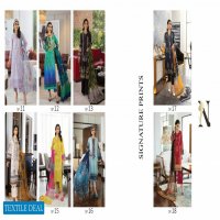 Nureh Signature Prints Unstitched Premium Printed Lawn Collection With Chiffon Dupatta