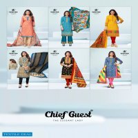 Deeptex Chief Guest Vol-24 Wholesale Pure Cotton Fabrics Dress Material