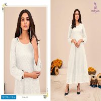 POONAM SAAVAN RAYON WITH CHIKAN WORK GOWN COLLECTION