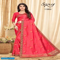 SAROJ PRESENT SAMRIDDHI VOL 1 SILK EMBROIDERY FANCY SAREES