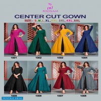 Poonam Centre Cut Gown Wholesale Ethnic Tops