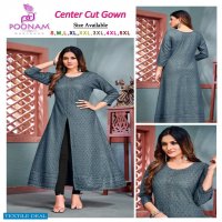 Poonam Centre Cut Gown Wholesale Ethnic Tops