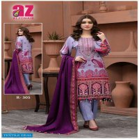 Alzohaib Roohi Vol-3 Wholesale Karachi print Dress Material