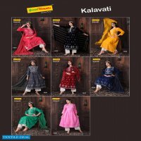 Green Tomato Kalavati Wholesale Full Stitched 3 Piece Suits