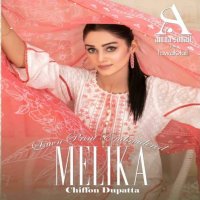 Tawakkal Melika Lawn Print Embroidered Chiffon Dupatta Pakistani Suits