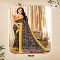 VINAMRA LINEN SILK VOL 1 BLACK & WHITE FANCY SAREES COLLECTION