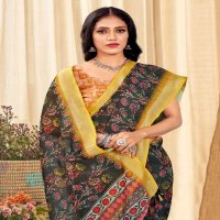 VINAMRA LINEN SILK VOL 1 BLACK & WHITE FANCY SAREES COLLECTION