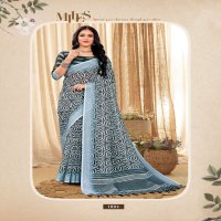 VINAMRA LINEN SILK VOL 1 BLACK & WHITE FANCY SAREES COLLECTION